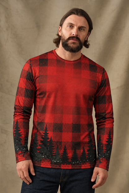 Performance Hunting Long Sleeve - Santa's Moose Rodeo - ULS367V image 3
