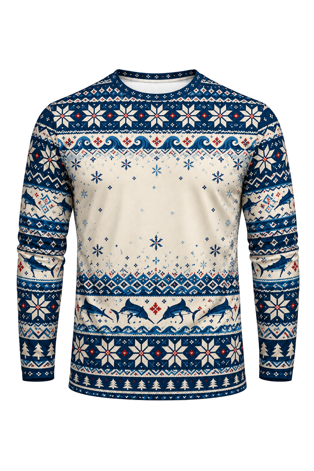 Performance Fishing Long Sleeve - Moonlit Marlin Sleigh - ULS368V image 6