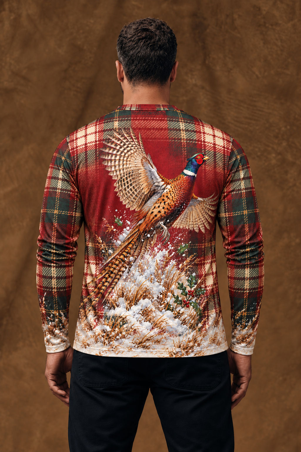 Performance Hunting Long Sleeve - Snow Field Rooster Flush - ULS369V image 2