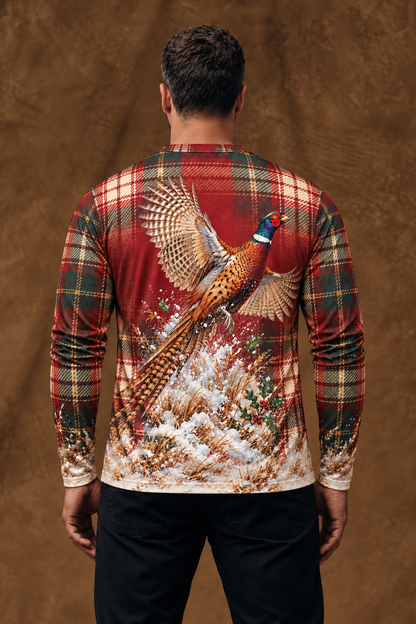 Performance Hunting Long Sleeve - Snow Field Rooster Flush - ULS369V image 2