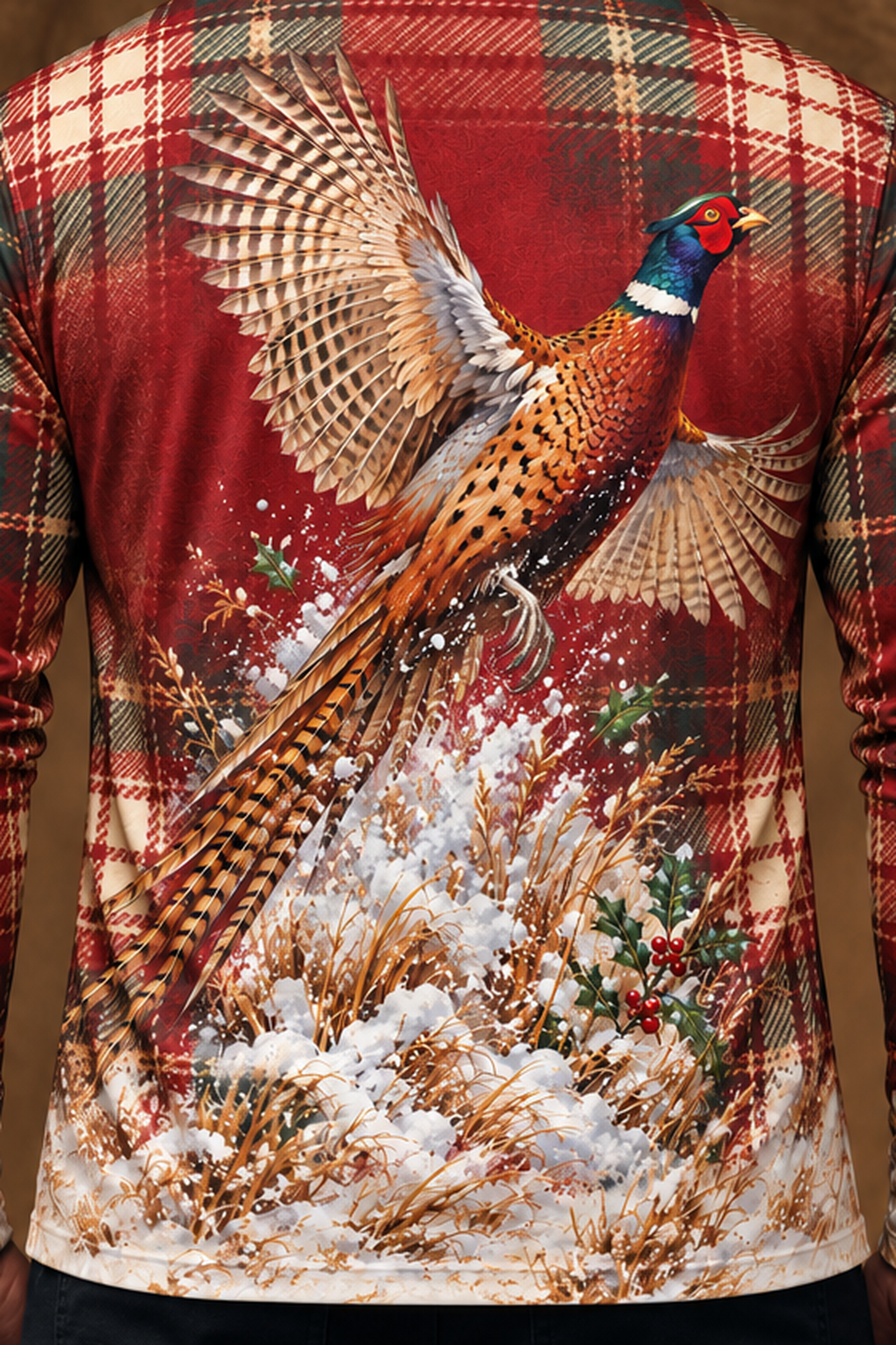 Performance Hunting Long Sleeve - Snow Field Rooster Flush - ULS369V image 4