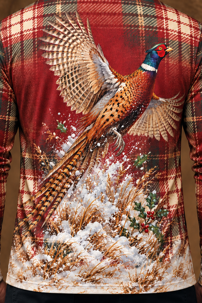 Performance Hunting Long Sleeve - Snow Field Rooster Flush - ULS369V image 4