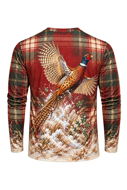 Performance Hunting Long Sleeve - Snow Field Rooster Flush - ULS369V image 5