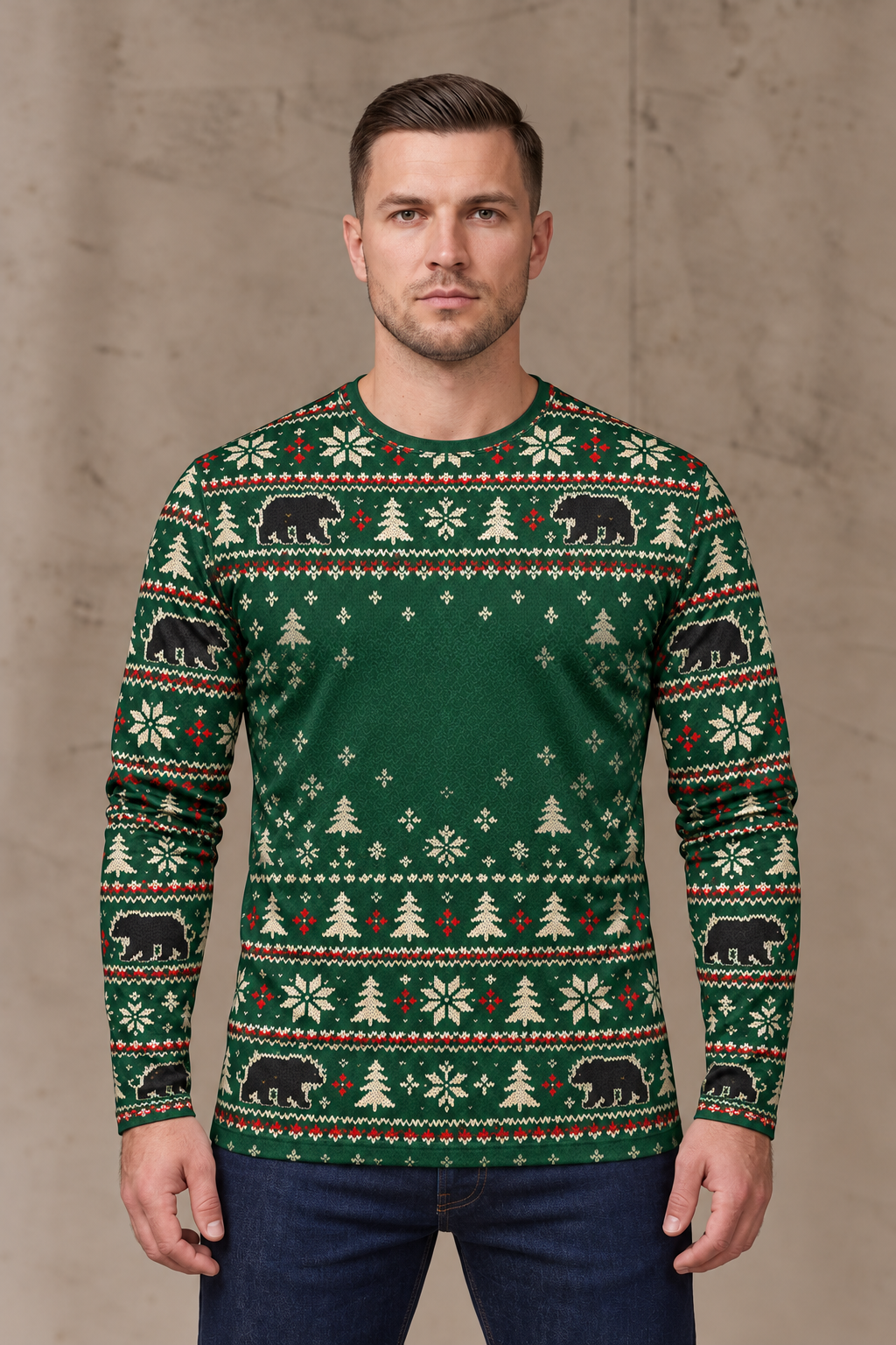 Performance Hunting Long Sleeve - Wreath Black Bear - ULS370V image 3