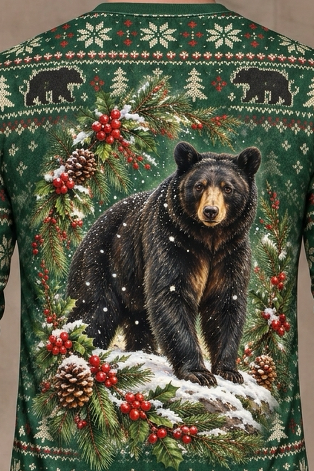 Performance Hunting Long Sleeve - Wreath Black Bear - ULS370V image 4