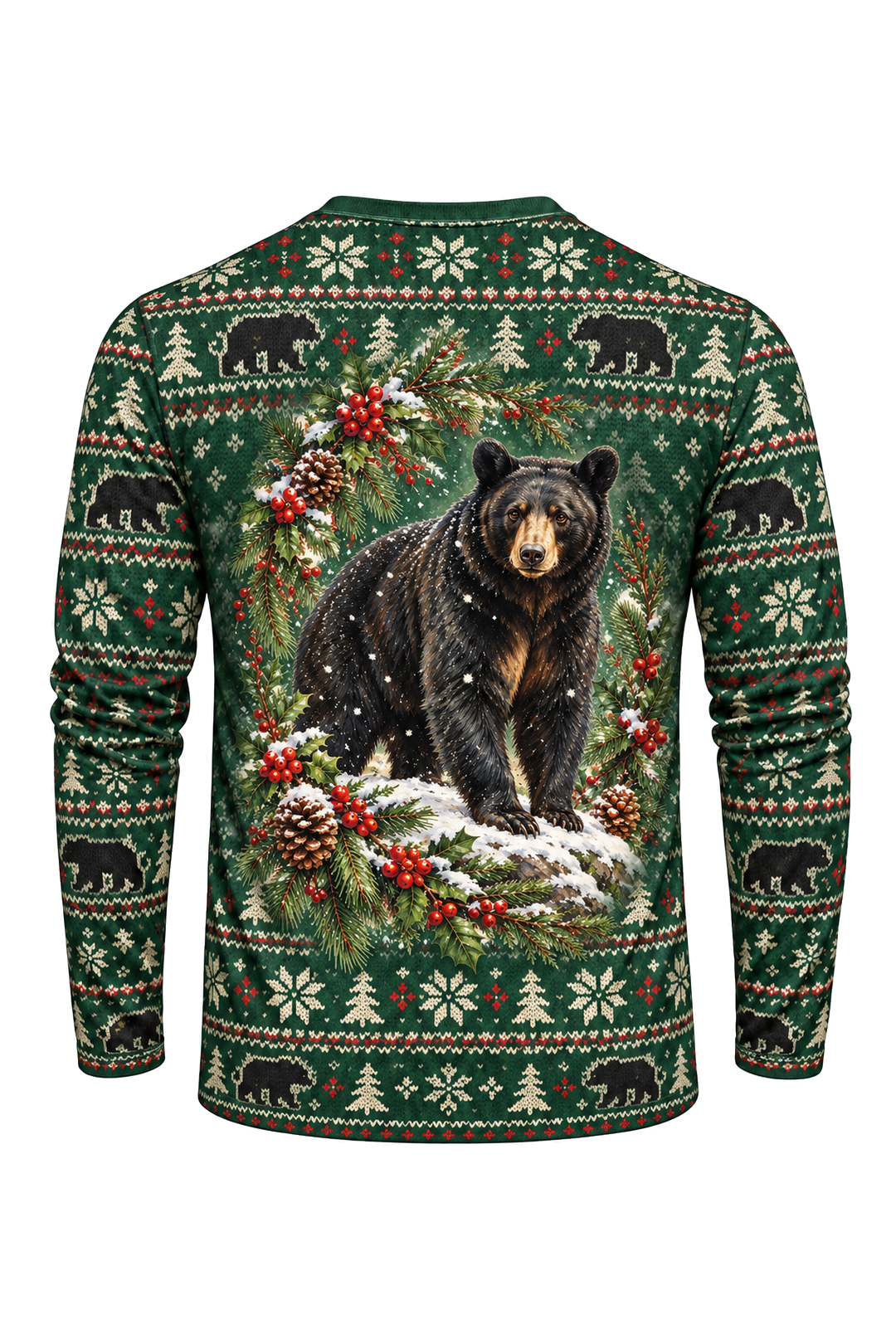 Performance Hunting Long Sleeve - Wreath Black Bear - ULS370V image 5