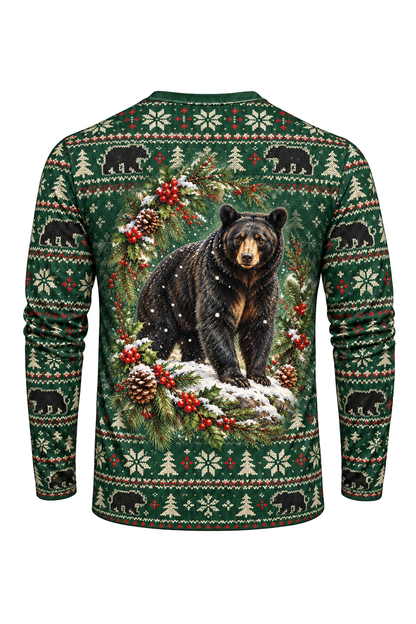Performance Hunting Long Sleeve - Wreath Black Bear - ULS370V image 5