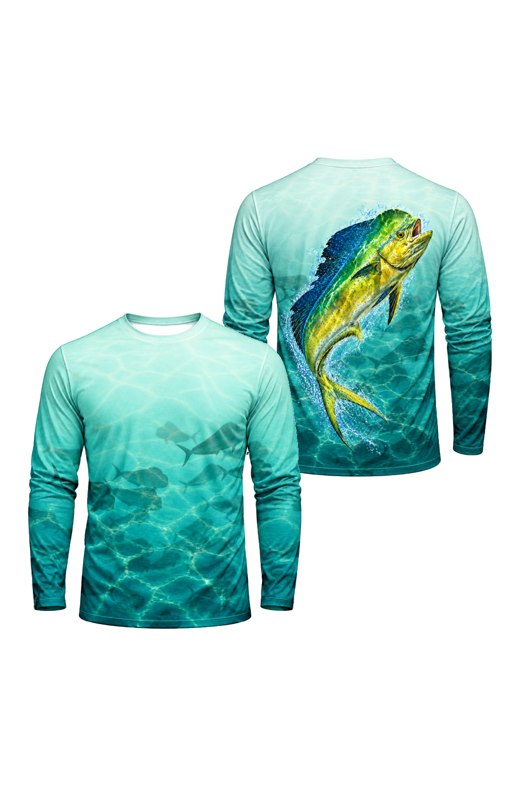 Performance Fishing Long Sleeve - Mahi School Fade - ULS372V image 1