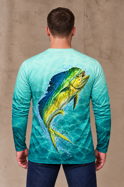 Performance Fishing Long Sleeve - Mahi School Fade - ULS372V image 2