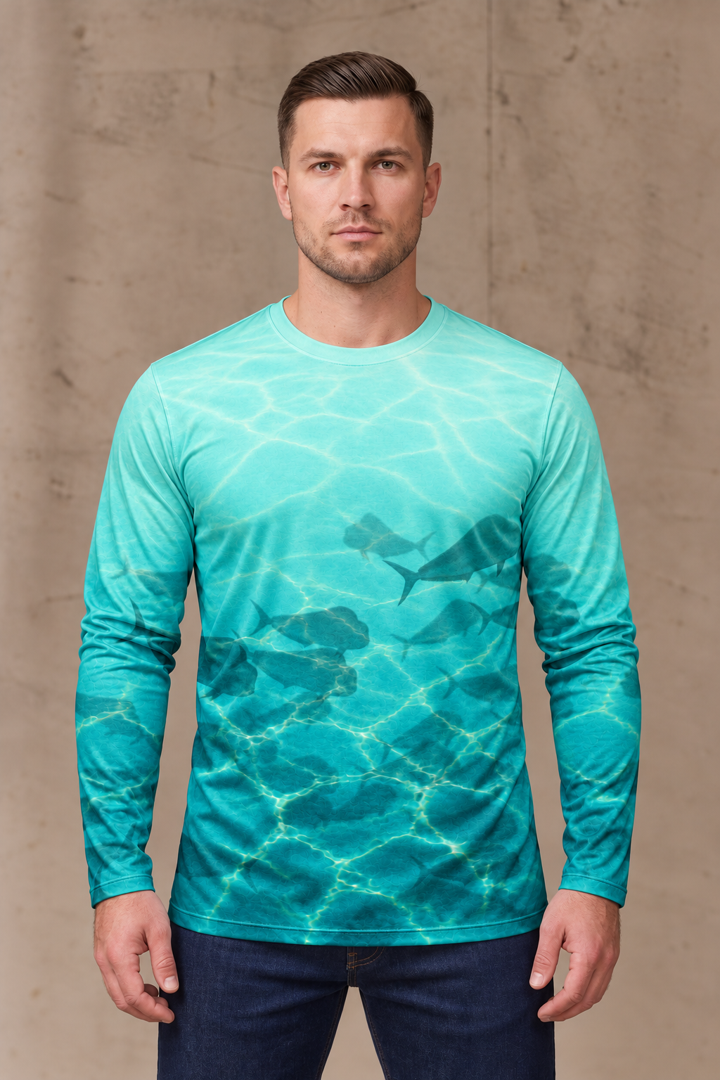 Performance Fishing Long Sleeve - Mahi School Fade - ULS372V image 3