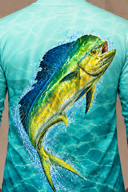 Performance Fishing Long Sleeve - Mahi School Fade - ULS372V image 4