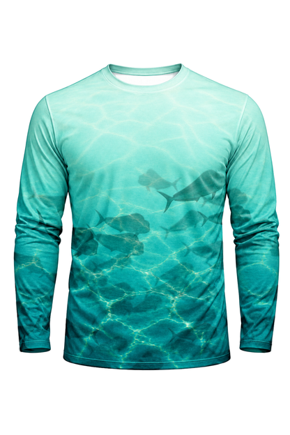 Performance Fishing Long Sleeve - Mahi School Fade - ULS372V image 6