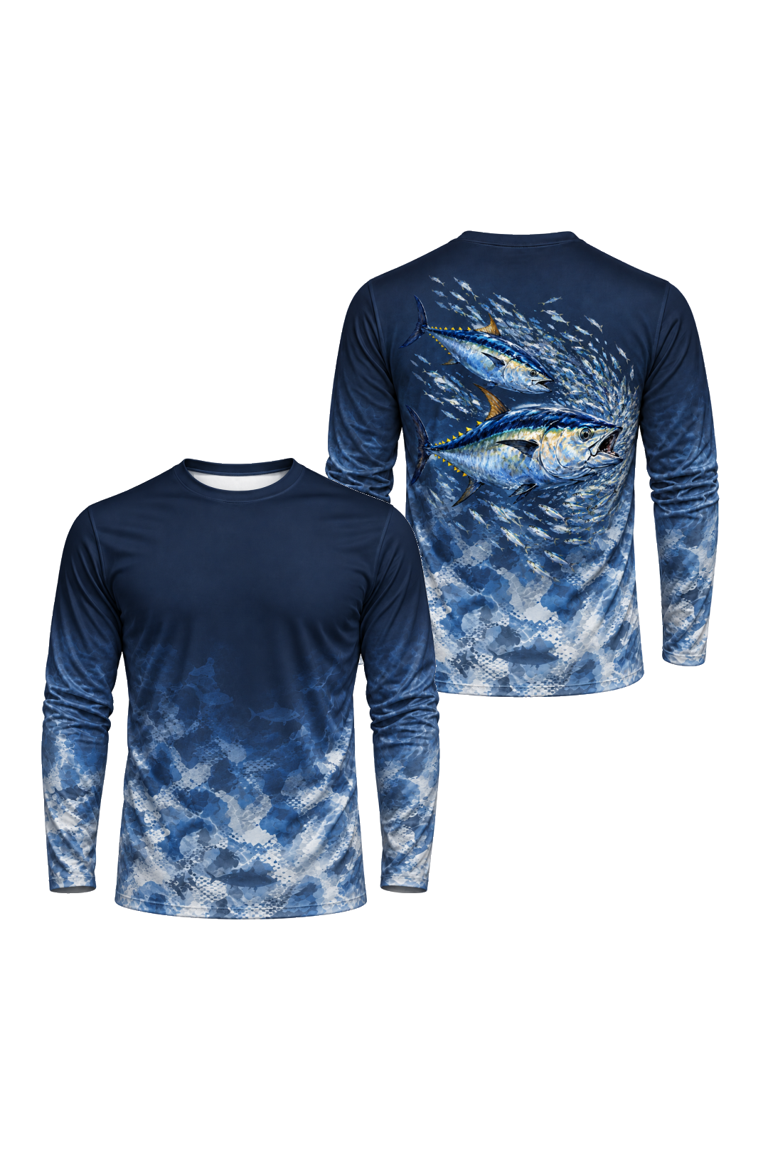 Performance Fishing Long Sleeve - Bluefin Refraction Fade - ULS373V image 1
