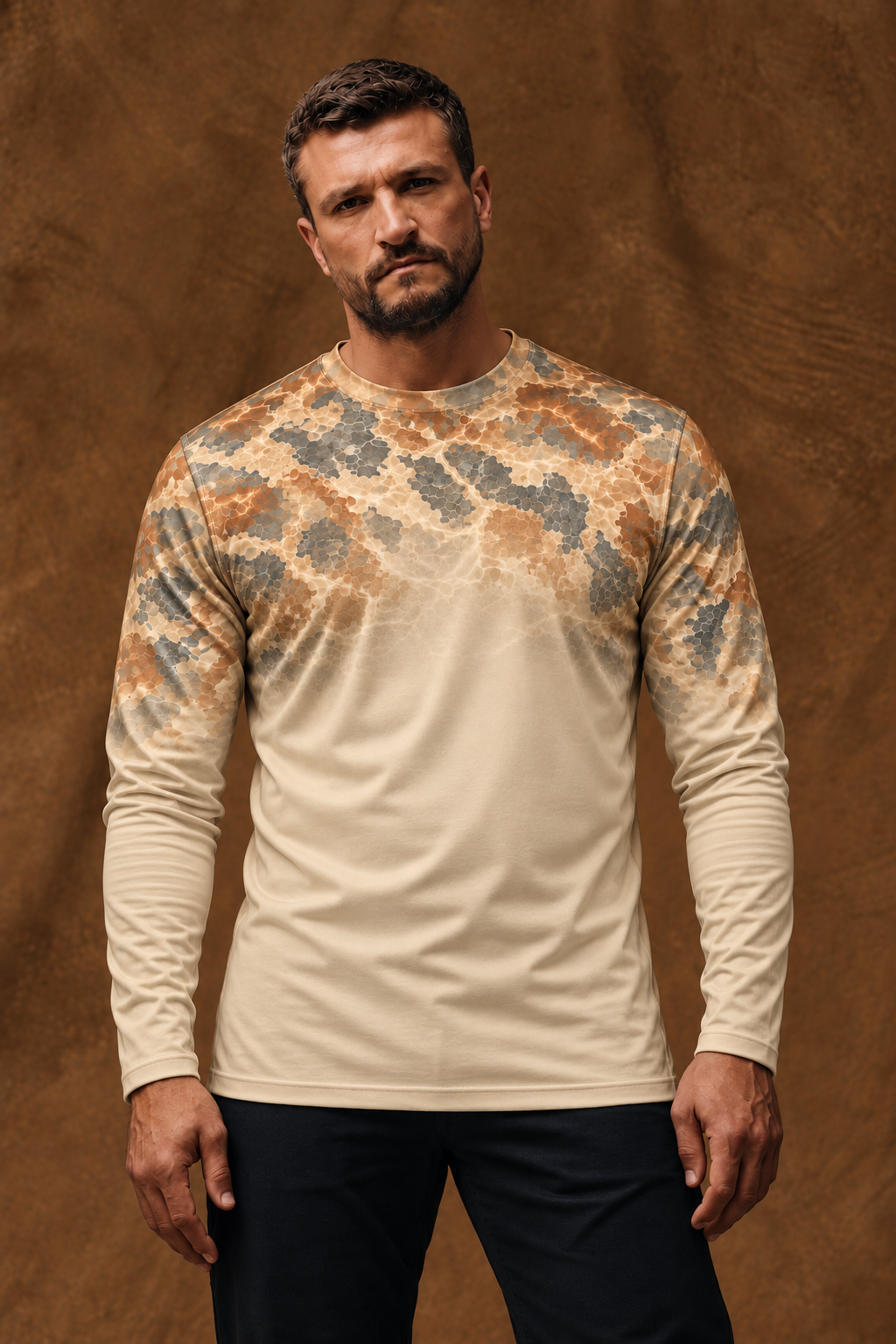 Performance Fishing Long Sleeve - Redfish Marsh Camo Top - ULS374V image 3