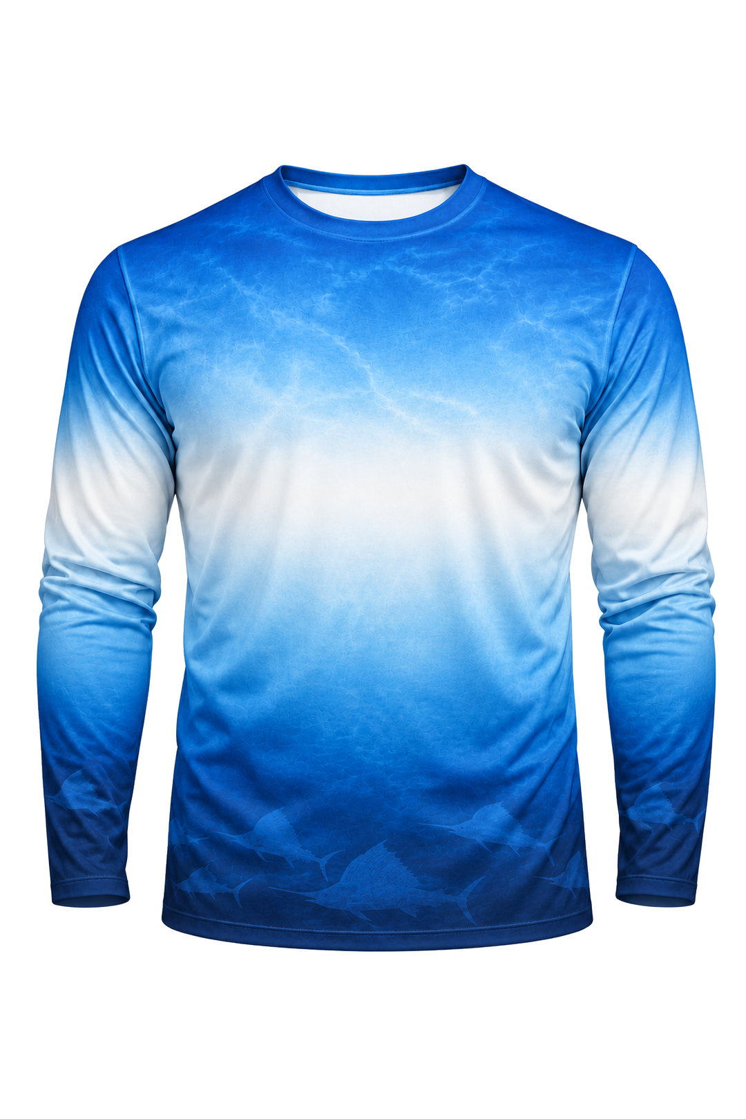 Performance Fishing Long Sleeve - Sailfish Ombre Bands - ULS375V image 6