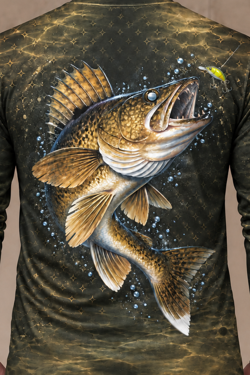 Performance Fishing Long Sleeve - Walleye Night Bite - ULS378V image 4