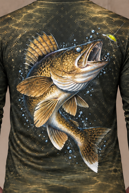 Performance Fishing Long Sleeve - Walleye Night Bite - ULS378V image 4