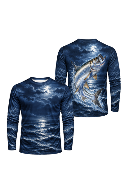 Performance Fishing Long Sleeve - Silver King Moon - ULS382V image 1