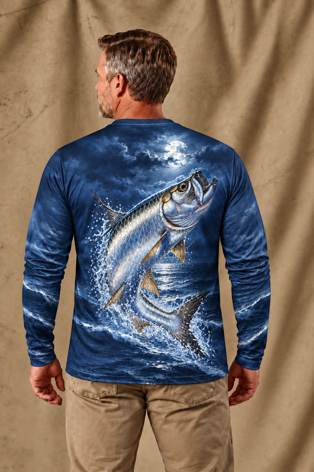 Performance Fishing Long Sleeve - Silver King Moon - ULS382V image 2