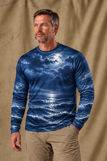 Performance Fishing Long Sleeve - Silver King Moon - ULS382V image 3