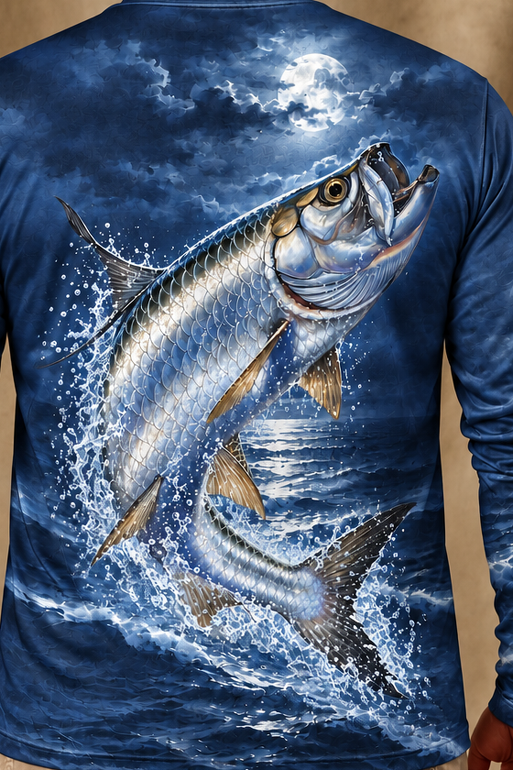 Performance Fishing Long Sleeve - Silver King Moon - ULS382V image 4