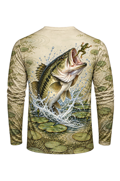 Performance Fishing Long Sleeve - Pencil Bass Blowup - ULS383V image 5