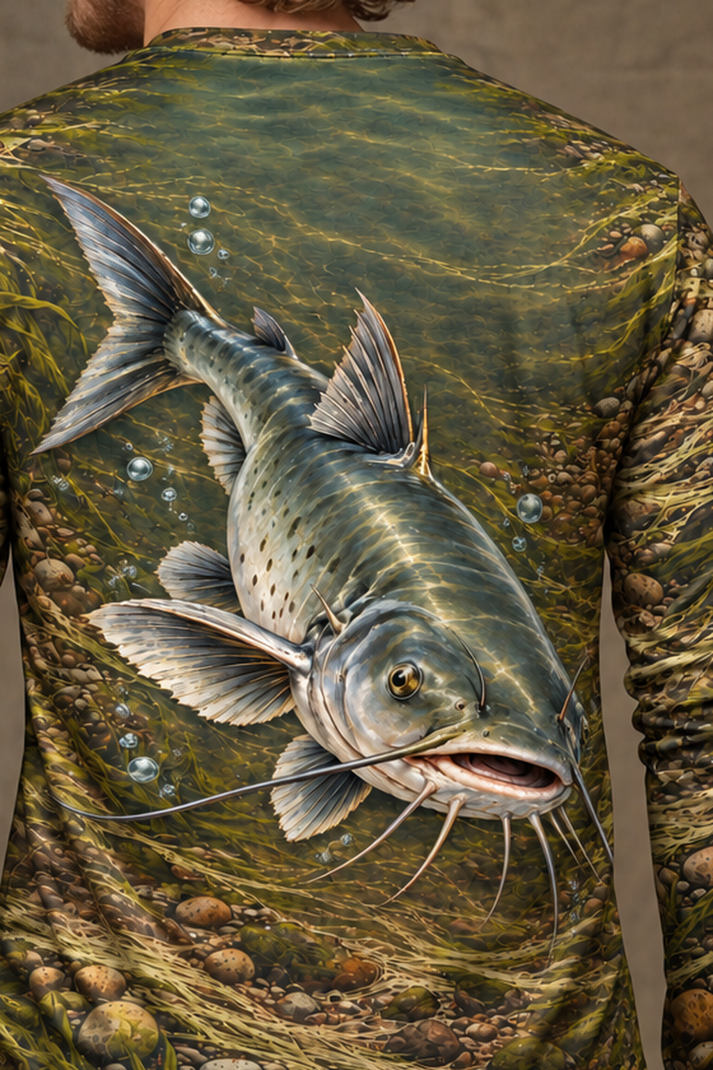 Performance Fishing Long Sleeve - Scratchboard Channel Cat - ULS384V image 4