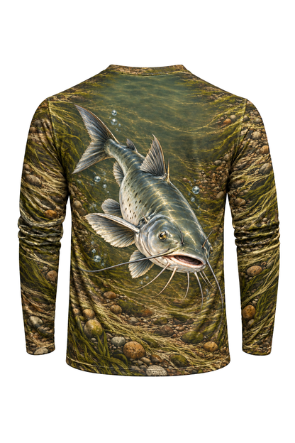 Performance Fishing Long Sleeve - Scratchboard Channel Cat - ULS384V image 5