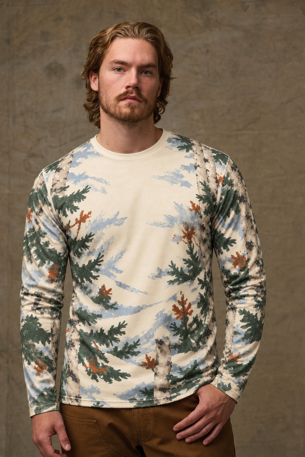 Performance Hunting Long Sleeve - 1930s Cover Whitetail - ULS386V image 3