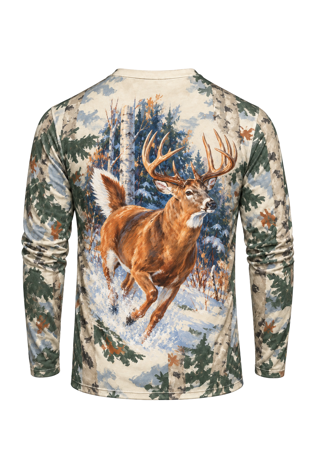 Performance Hunting Long Sleeve - 1930s Cover Whitetail - ULS386V image 5