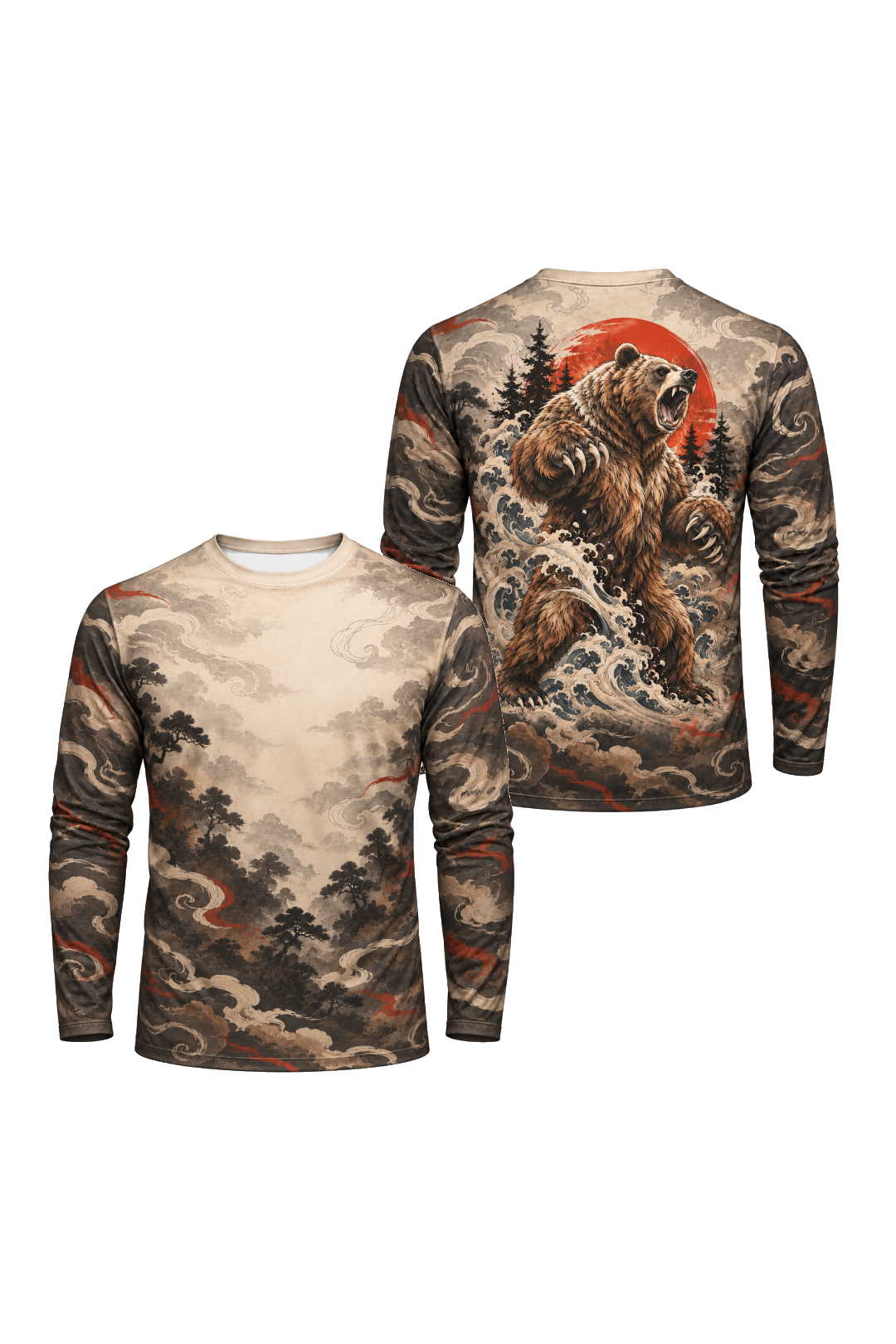 Performance Hunting Long Sleeve - Red Sun Grizzly - ULS387V image 1