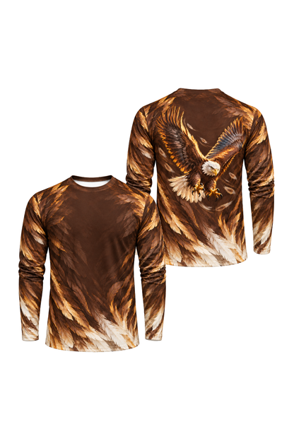 Performance Hunting Long Sleeve - Talons Down Bald Eagle - ULS388V image 1
