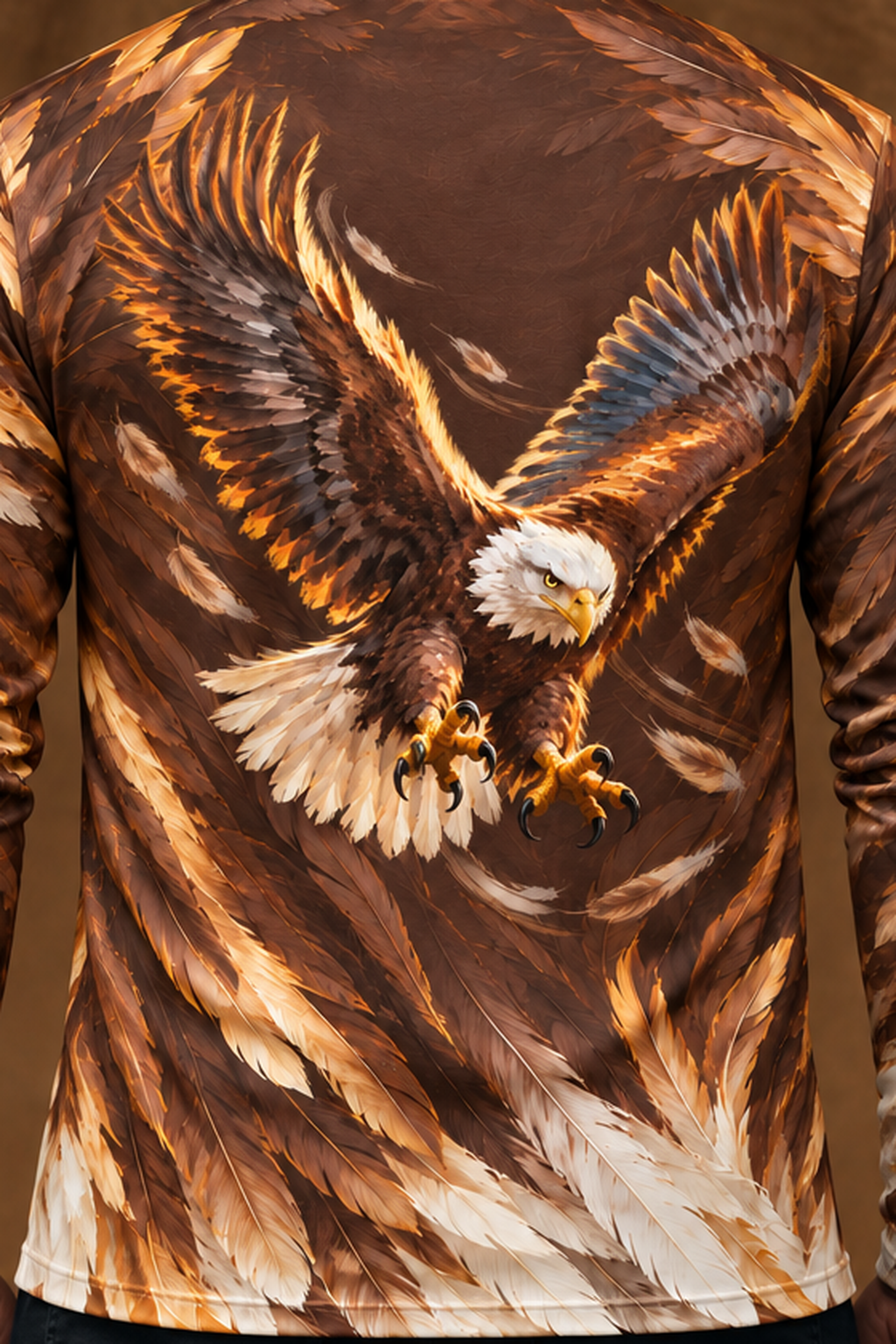 Performance Hunting Long Sleeve - Talons Down Bald Eagle - ULS388V image 4