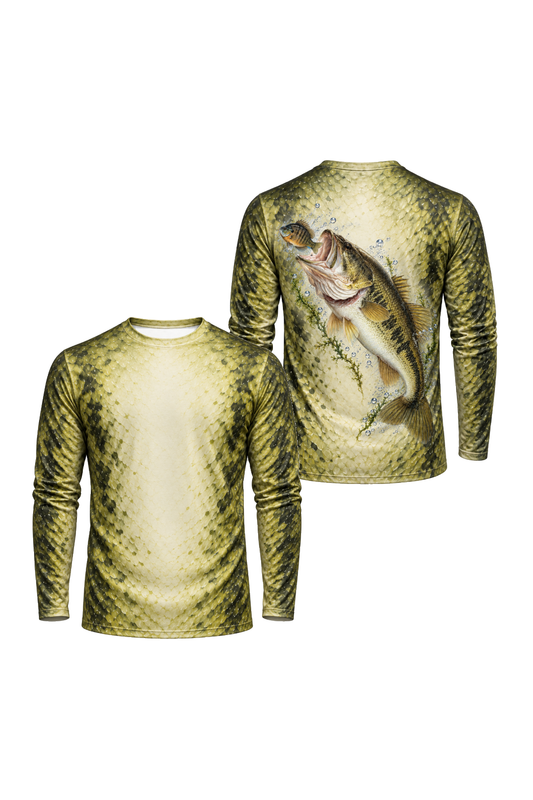 Performance Fishing Long Sleeve - Weedline Ambush Bass - ULS391V image 1