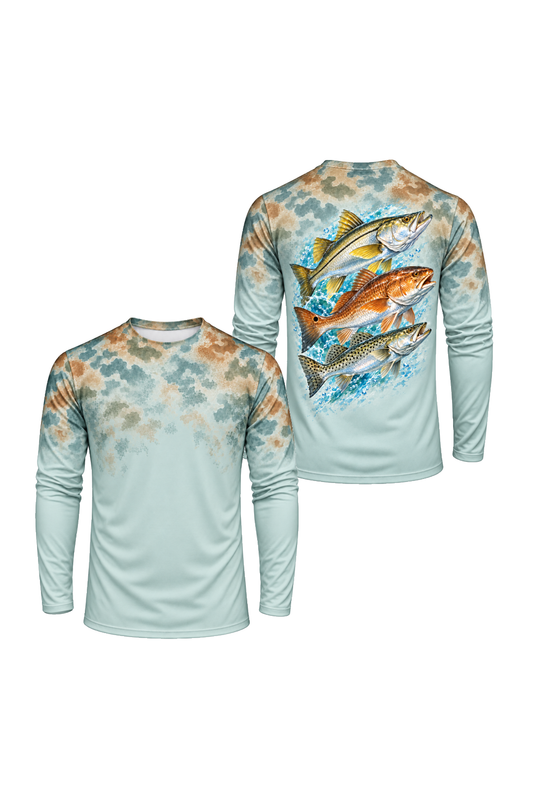 Performance Fishing Long Sleeve - Inshore Slam Marsh Fade - ULS394V image 1