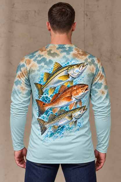 Performance Fishing Long Sleeve - Inshore Slam Marsh Fade - ULS394V image 2