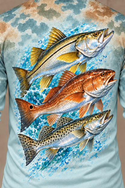 Performance Fishing Long Sleeve - Inshore Slam Marsh Fade - ULS394V image 4