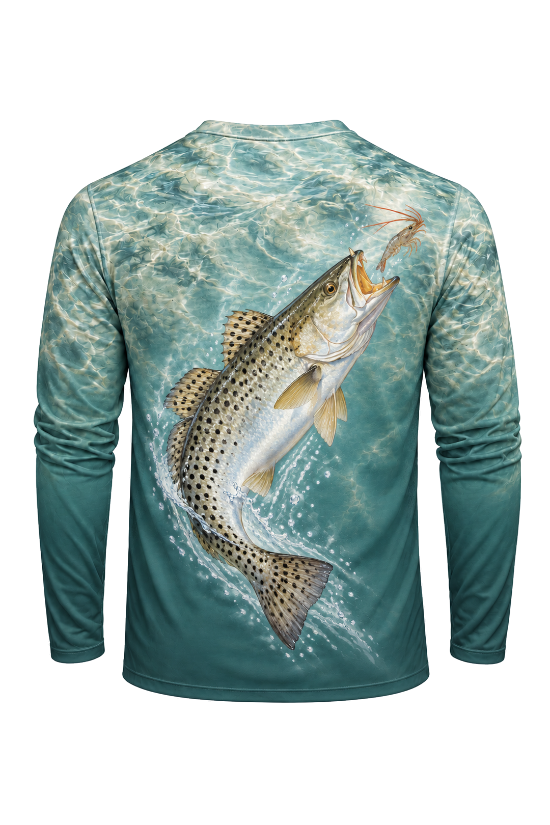 Performance Fishing Long Sleeve - Speckled Trout Flats Water - ULS395V image 5