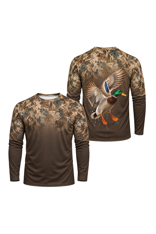 Performance Hunting Long Sleeve - Timber Mallard Camo Fade - ULS396V image 1