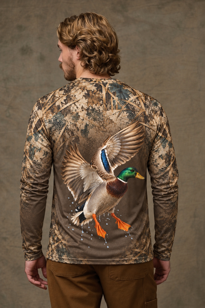Performance Hunting Long Sleeve - Timber Mallard Camo Fade - ULS396V image 2
