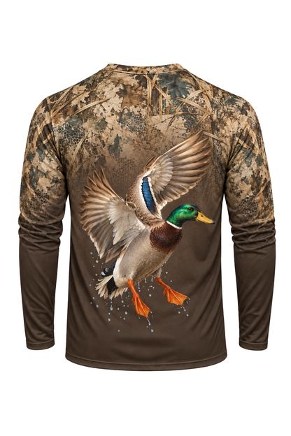 Performance Hunting Long Sleeve - Timber Mallard Camo Fade - ULS396V image 5