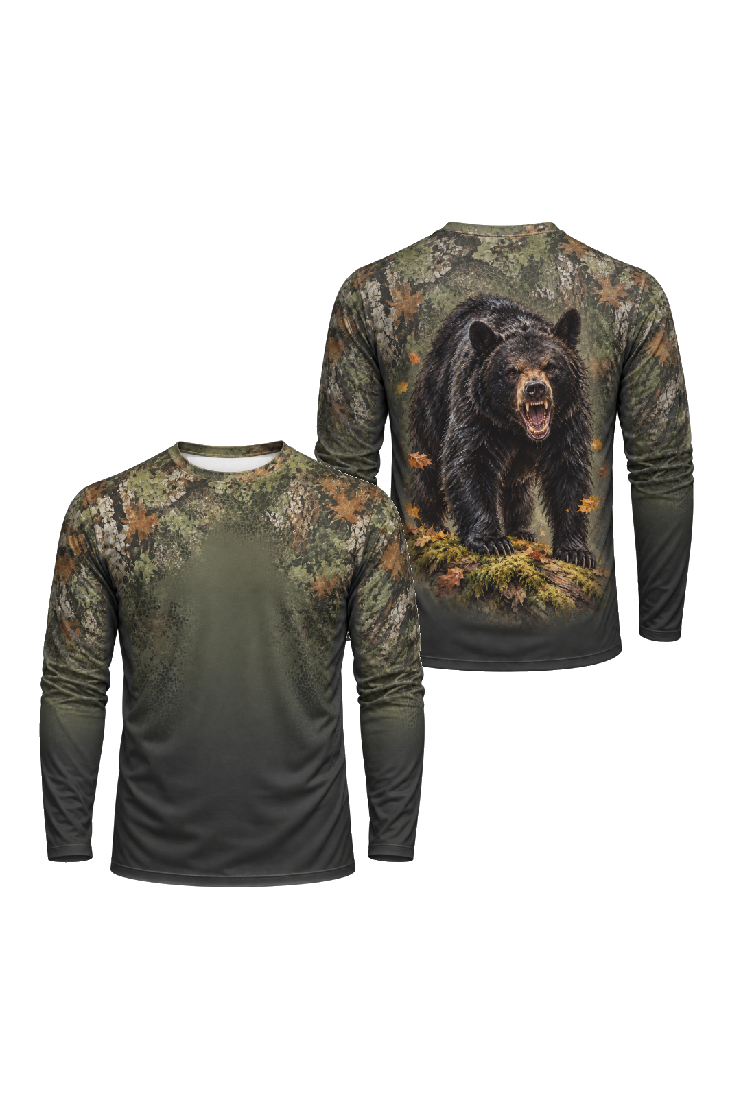 Performance Hunting Long Sleeve - Black Bear Timber Fade - ULS397V image 1