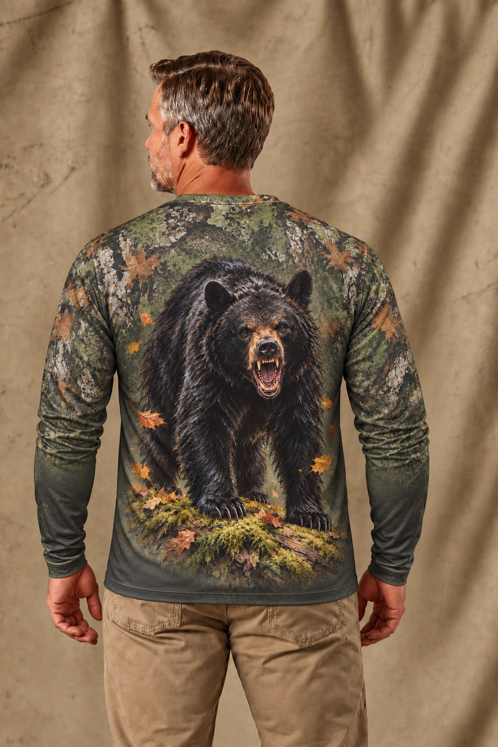 Performance Hunting Long Sleeve - Black Bear Timber Fade - ULS397V image 2