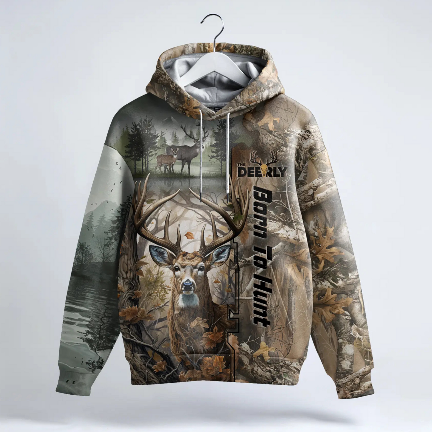 Born to Hunt Hoodie - Buck Wilderness Edition - The Deerly