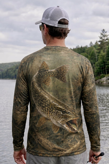 Performance Fishing Long Sleeve - Reedline Pike Ambush - AOF33