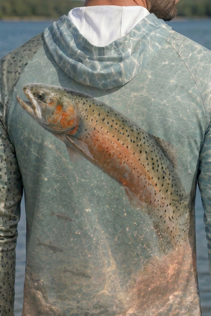 AirLite Fishing Sun Hoodie - Wild Lahontan Trout - MHL010