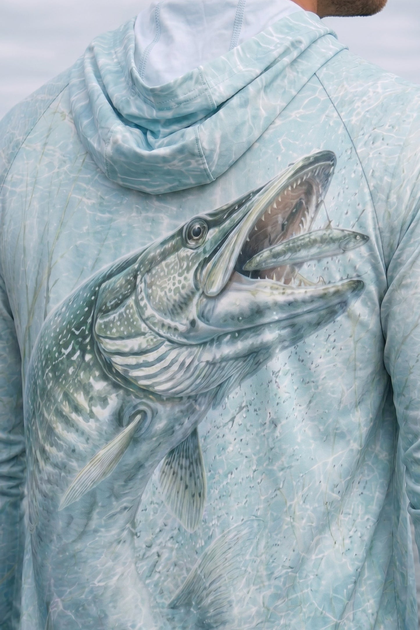 AirLite Fishing Sun Hoodie - Ghost Bay Musky - MHL011
