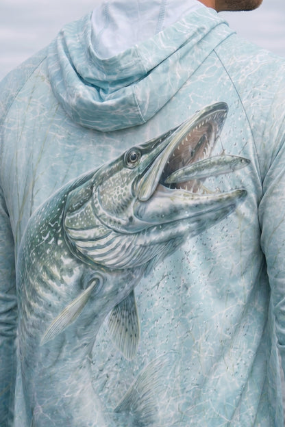 AirLite Fishing Sun Hoodie - Ghost Bay Musky - MHL011