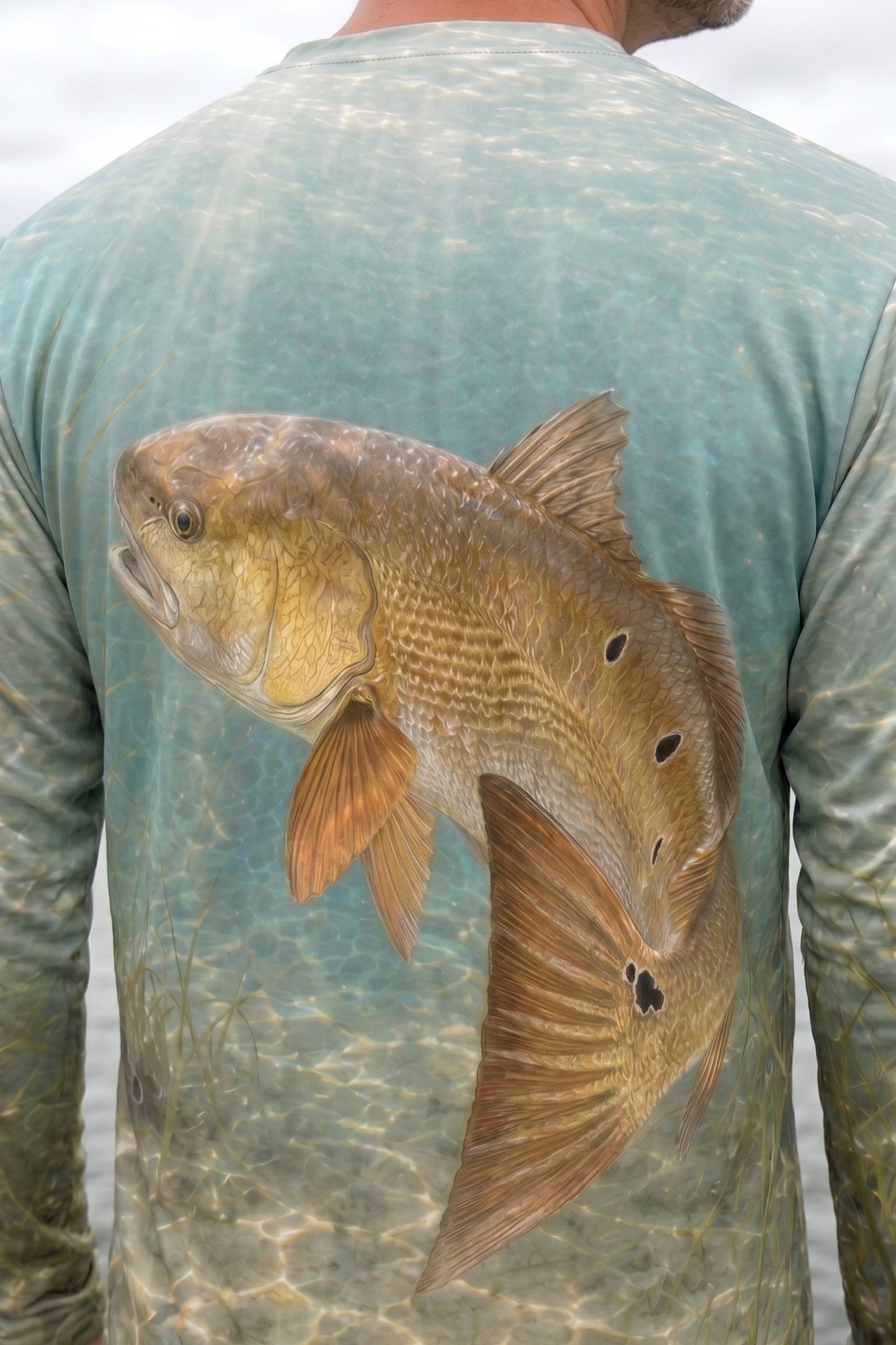 Performance Fishing Long Sleeve - Bronze Tide Redfish - AOF118
