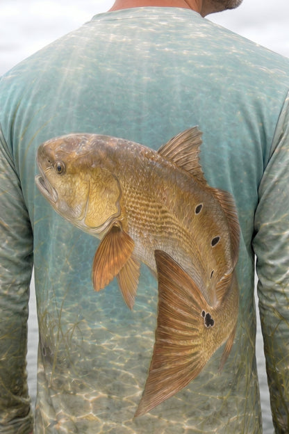 Performance Fishing Long Sleeve - Bronze Tide Redfish - AOF118